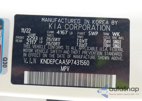 2023 Kia Seltos Lx из США, поврежденный, VIN KNDEPCAA5P7431560